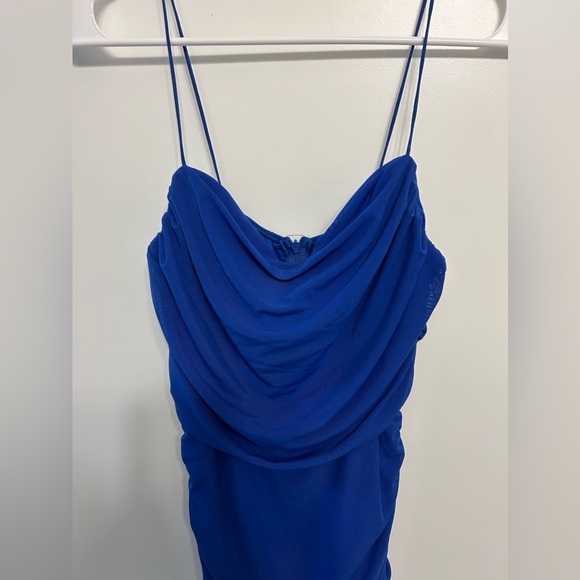 Princess Polly Blue Runched Bodycon Dress - Picture 3 of 9